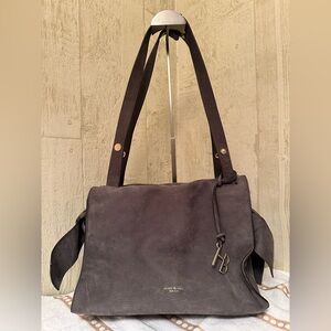 Henri Bendel Misty Gray Nubuck Handbag